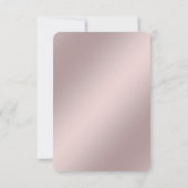 Delicate Pink Floral Frame RSVP Card (Dos)