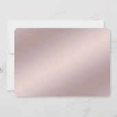 Delicate Pink Floral Frame Save The Date (Dos)
