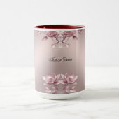 Delicate Pink Floral Mug (Centre)