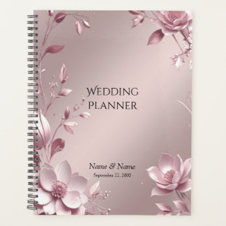 Delicate Pink Floral Planner