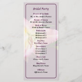 Delicate Pink Lilies Wedding Programme Programma (Achterkant)