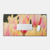 Delicate Pink Petals Desk Mat (Keyboard & Muis)