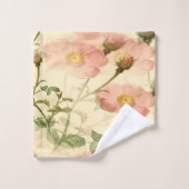 Delicate Pink Roses Handdoek Set – Luxe Essentials (Wasdoekje)