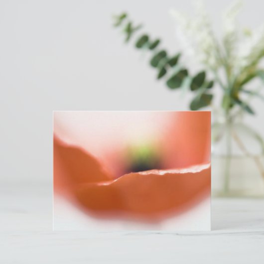 Delicate Poppy Briefkaart (Staand voorkant)