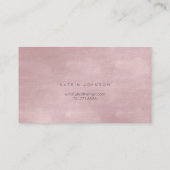 Delicate Powder Blush Ballet Pink Butterfly Vip Visitekaartje (Achterkant)