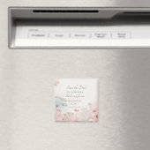 Delicate Queen Anne's Lace Save the Date Magnet (In Situ (Lave-vaisselle))