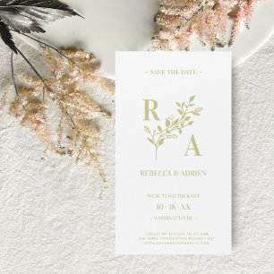 Delicate & Romantic Floral Wreath Wedding Initiale