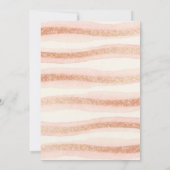 Delicate Romantic Rose Gold Glitter Baptist Kaart (Achterkant)