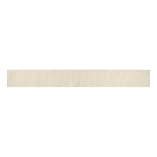 Delicate romige beige effen kleur grosgrain lint (Voorkant)