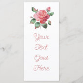 Delicate Roos Menu (Voorkant)