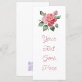 Delicate Rose Menu (Voorkant / Achterkant)