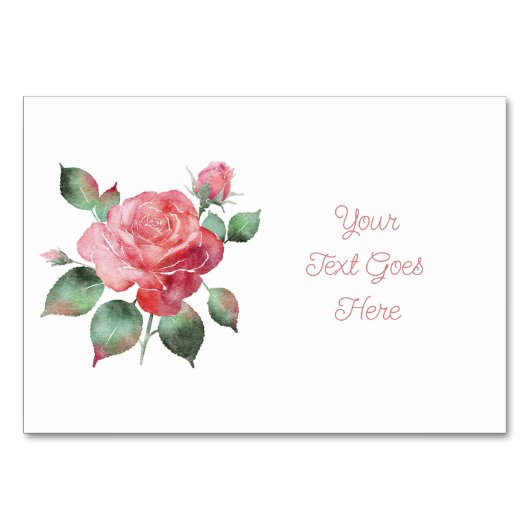 Delicate Rose zitplaats toewijzing  Kaart (Voorkant)