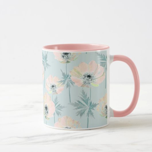 Delicate roze anemoon. mok (Rechts)