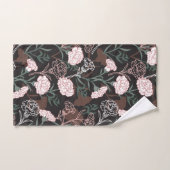 Delicate Roze Anjers met Groene Bladeren Bloemen Bad Handdoek (Handdoek)