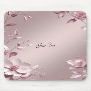 Delicate Roze Bloem Mousepad Muismat