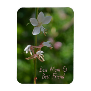 Delicate Roze Bloemen Beste Mam Beste Vriend Magne Magneet