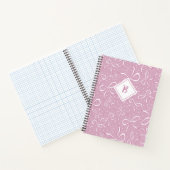 Delicate Roze Coquette Bows Notitieboek (Binnen)
