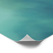 Delicate Roze Cosmos Flower Macro Abstract op blau Poster (Hoek)