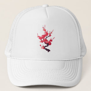 Delicate Roze Japanse Kersboomtak Trucker Pet