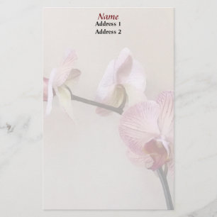 Delicate roze phalaenopsis orchid Weddenproducten Briefpapier