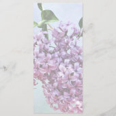Delicate Roze Sering Wedding Menu (Achterkant)