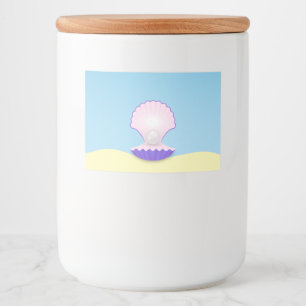Delicate Seashell Voedselcontainer Etiket