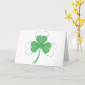 Delicate Shamrock Kaart (Gele Bloem)