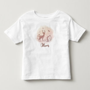Delicate Silhouetten van Bosdieren Kinder Shirts