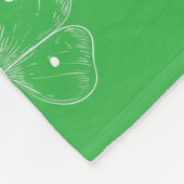 Delicate Sketch Butterfly Fleece Deken (Hoek)