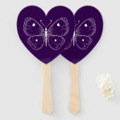 Delicate Sketch Butterfly Handwaaier (Voorkant en achterkant)