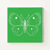 Delicate Sketch Butterfly Notitieboek (Achterkant)
