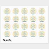 Delicate Snowflake Kerst stickers (Vel)