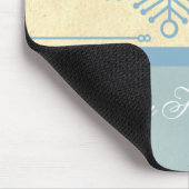 Delicate Snowflake Kerstmis Mousepad Muismat (Hoek)
