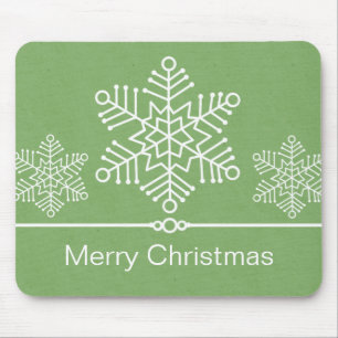 Delicate Snowflakes Kerstmis Mousepad Muismat