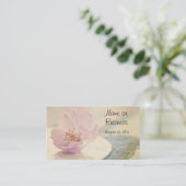 Delicate Soft roze Cherry Blossom Flower Visitekaartje (Staand voorkant)