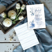 Delicate Sophisticated Blue Vintage Tea Set Kaart