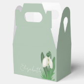 Delicate Spring Snowdrop Flower  Bedankdoosjes (Geopend)