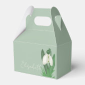 Delicate Spring Snowdrop Flower  Bedankdoosjes (Voorkant Zijde)