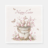  Delicate Springtime Pastel Paasbrunch Servet (Voorkant)