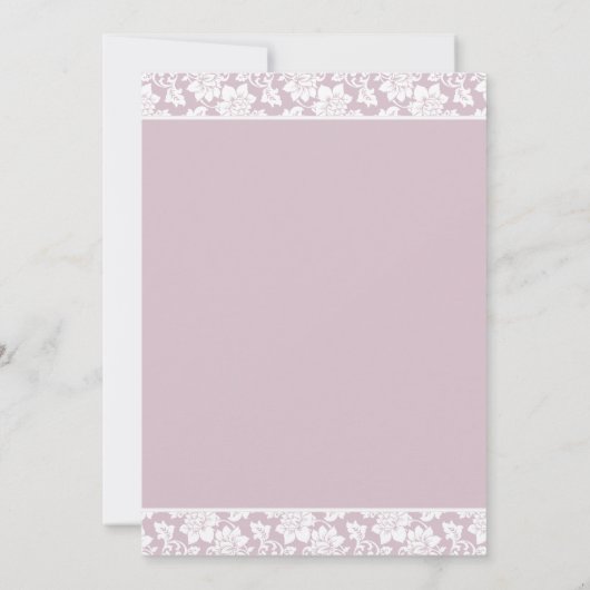 Delicate Stargazer Lily Wedding Invitation Set Kaart (Achterkant)