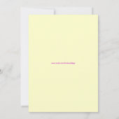 Delicate Sweet Pea Wedding Invitation Kaart (Achterkant)