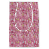 Delicate Tree Motief op Blush Achtergrond Medium Cadeauzakje (Voorkant)