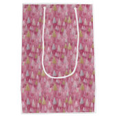 Delicate Tree Motief op Blush Achtergrond Medium Cadeauzakje (Achterkant)