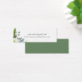 Delicate Tuin Bruiloft Website RSVP Mini Visitekaartjes (Bureau)