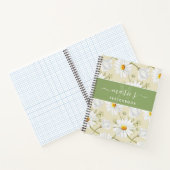 Delicate Waterverf Chamomile Pattern Notitieboek (Binnen)