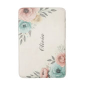 Delicate Waterverf Sketchy Flowers Badmat (Voorkant Verticaal)