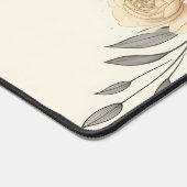 Delicate Waterverf Sketchy Flowers Bureaumat (Hoek)