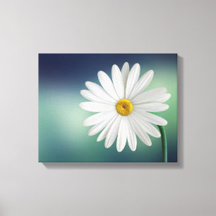 Delicate White Daisy Canvas Afdruk