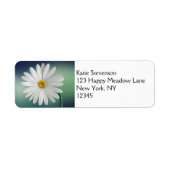 Delicate White Daisy Etiket (Voorkant)