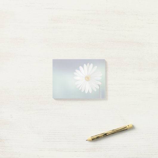 Delicate White Daisy Post-it® Notes (Op bureau)